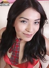 Gorgeous 18 yo Navajo tgirl Jamie really does have star potential